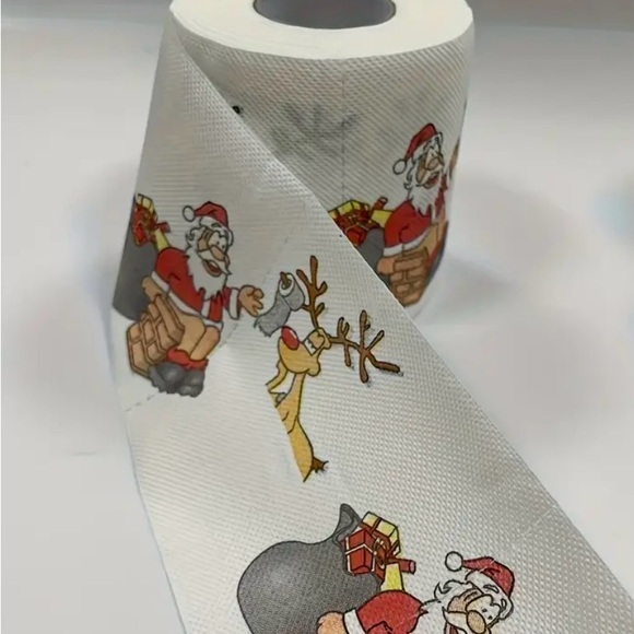 Santa Claus & Reindeer Gag Toilet Paper | Funny Christmas Novelty Gift - Picture 8 of 16